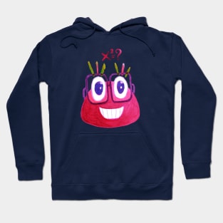 Cute Geek Mathematician Watercolor Candy Hoodie